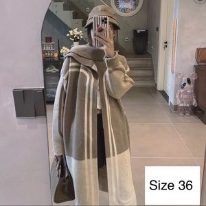 100% cashmere cardigan coat in sz 36